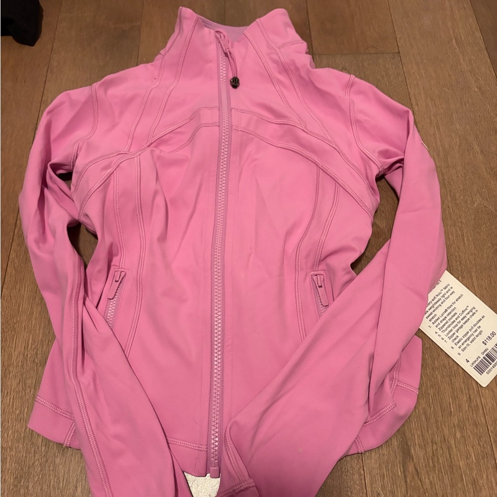 Lululemon define jacket brand new with tags size 4 pink